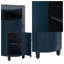 Armoire de rangement incurvée 48 po - Placage de frêne massif et tablettes réglables-1535176870