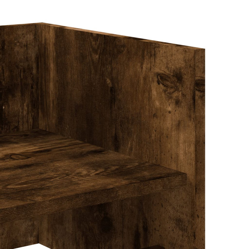 Robbert Floating Shelf, Smoked Oak, 30.5cm H x 100cm W x 35cm