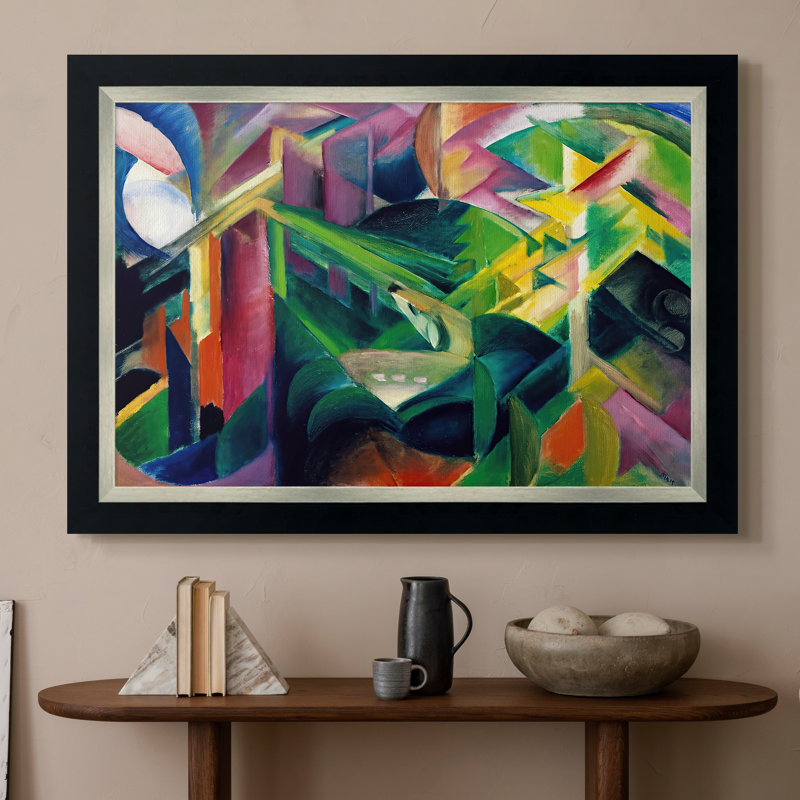 Custom Framed Masterpiece " Deer In A Monastery Garden (Reh Im Klostergarten) " by Franz Marc, 20x28 INNER SIZE