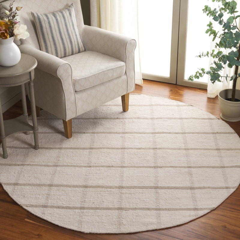Tapis Montauk 322 ivoire / beige, Rond 6 pi