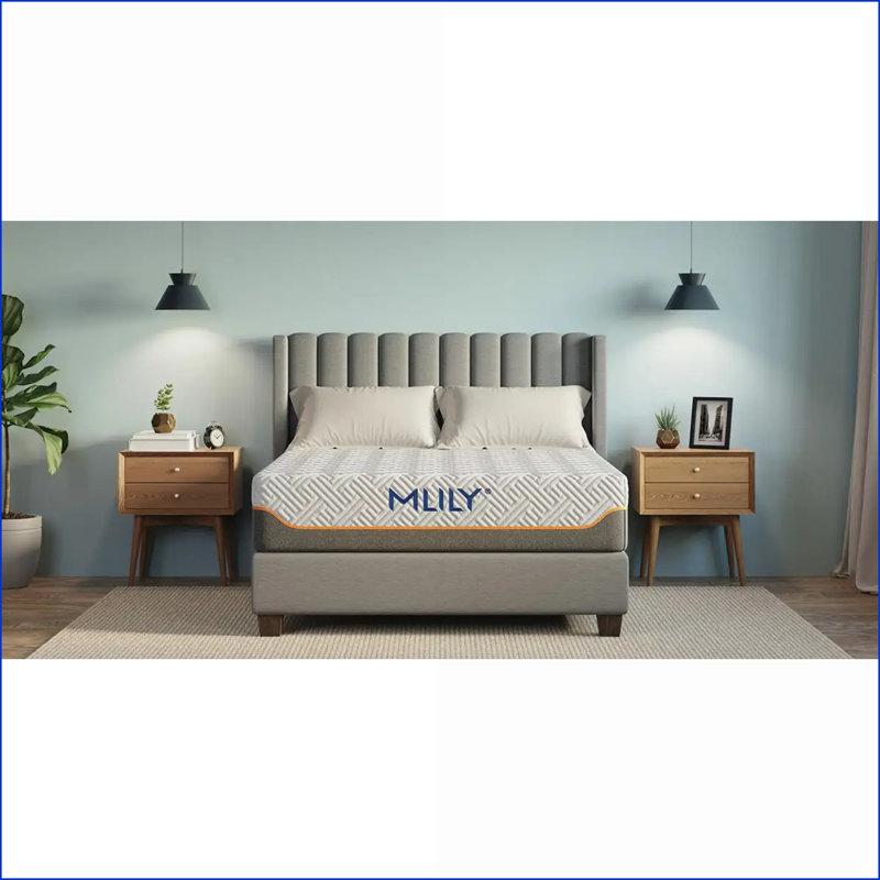 Matelas | Matelas hybride moyen 11,5 po MLILY Fusion Supreme - très grand | Mousse et ressort | Blanc