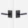 Levanto Privacy Rosette, Knurled Grip