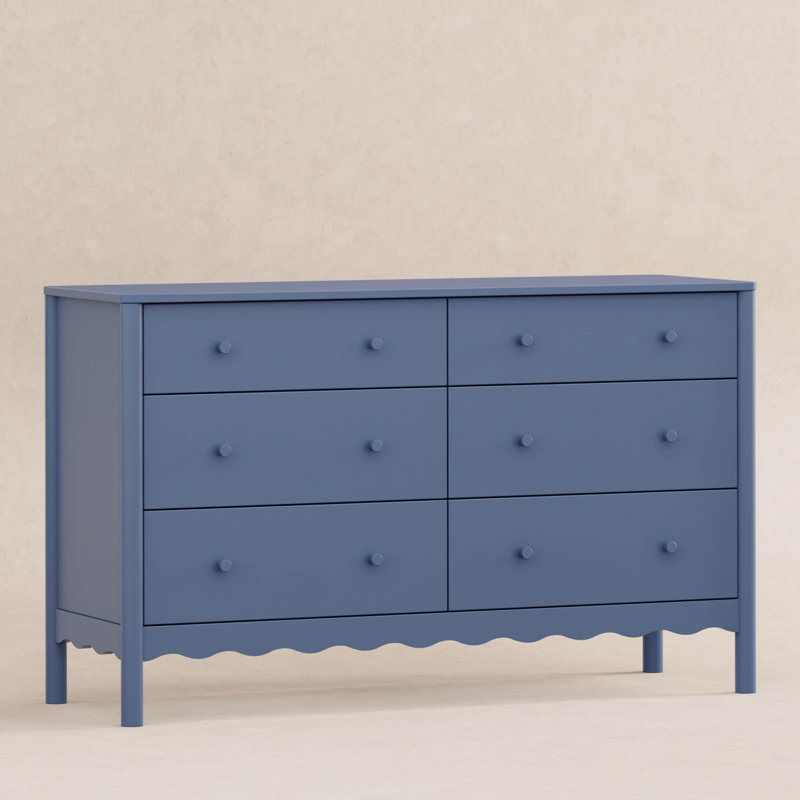 Swell 6-Drawer Assembled Dresser, Blue