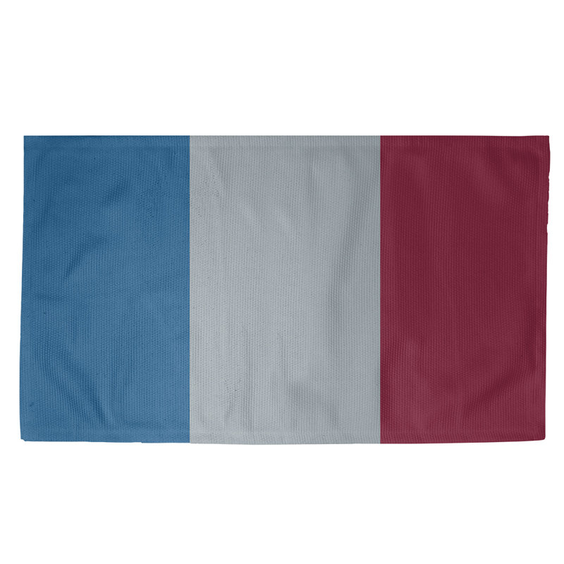 Tapis bleu à rayures de hockey national, Rectangle 3 pi x 5 pi, Oui