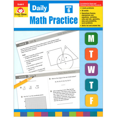 Daily Math Practise Grade 6 Book