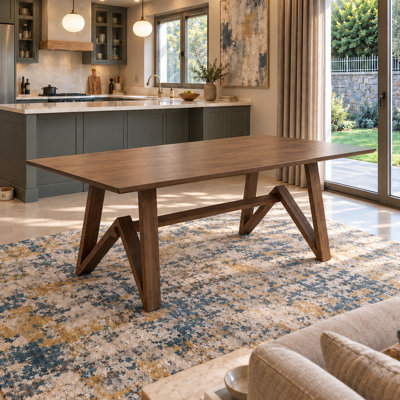 Bromide Rectangular Solid Wood Dining Table