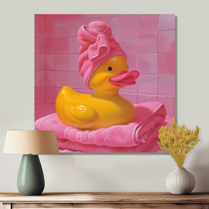 «Spa Day», salle de bain en caoutchouc Ducky, Toile tendue, H 16 po x l 16 po x P 1 po