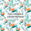Ensemble de housse de couette Coastal Bed Of 3 Pcs - Floral Soft Paradise Petals-124208339