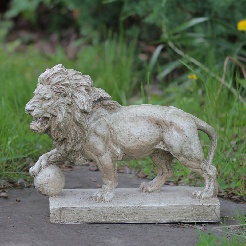 Statue de jardin d'extérieur 11,25 po à finition vieillie faisant face à gauche