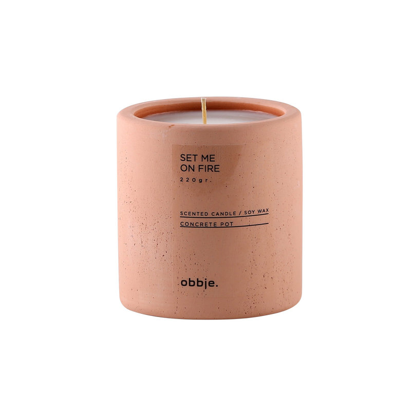 Candly Scented Tumbler Candle with Concrete Holder