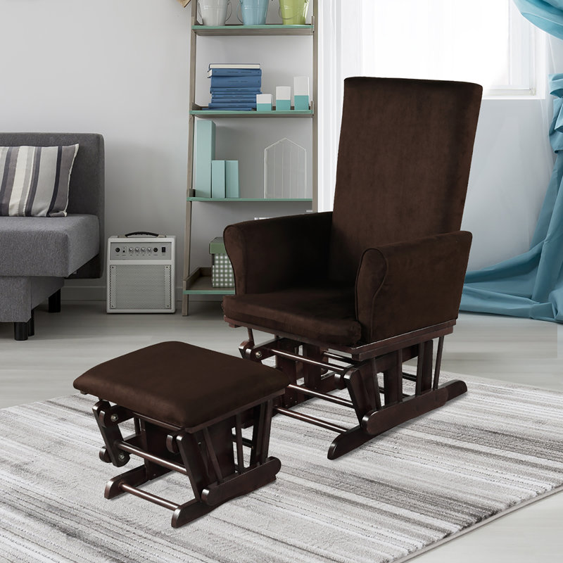 Chaise berçante Abi-Rose, Marron