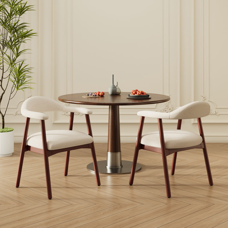 48cm H Upholstered Armchair, Beige