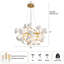 Lustre en céramique en forme de feuille, lustre en forme de branche-400072219