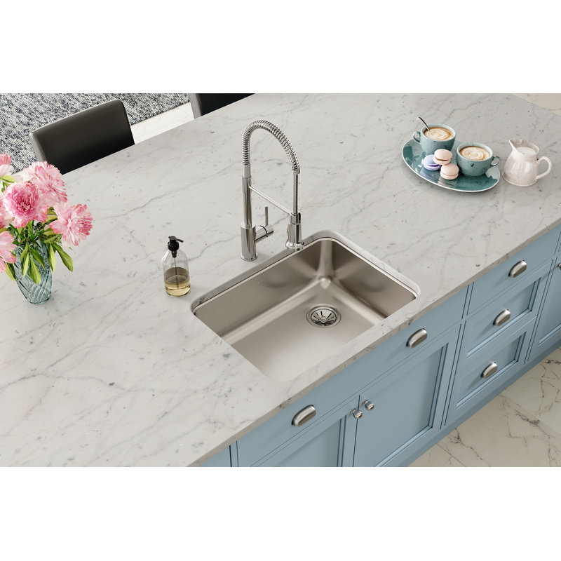 Évier de cuisine encastrable L 25,5 po x l 19,25 po Lustertone