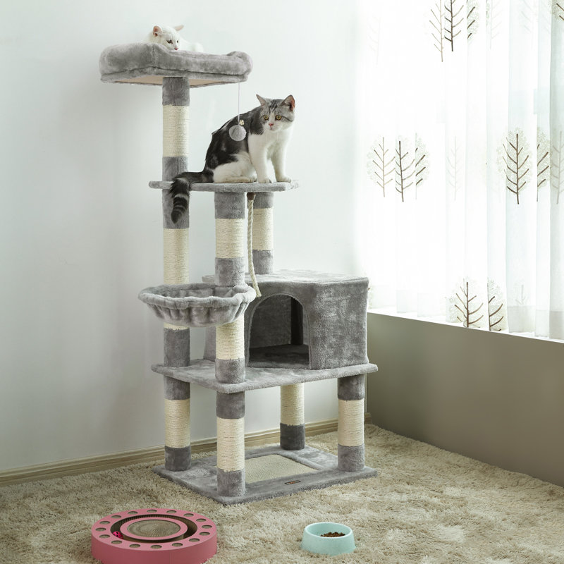 Barnsley 138cm H Cat Tree, Grey