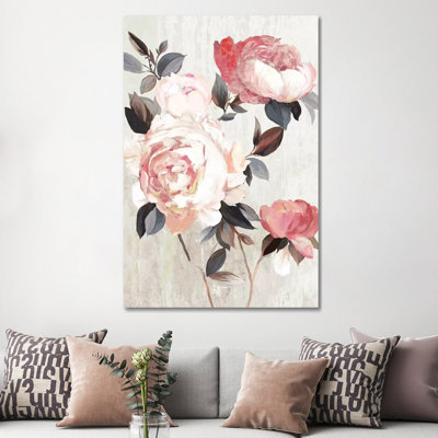 Bloom of Blush 1 Piece Wrapped Canvas Wall Art