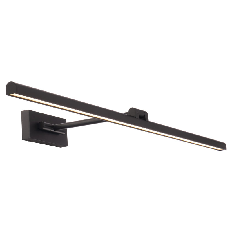 Reed Dimmable LED Wall Mounted Picture Light, Black