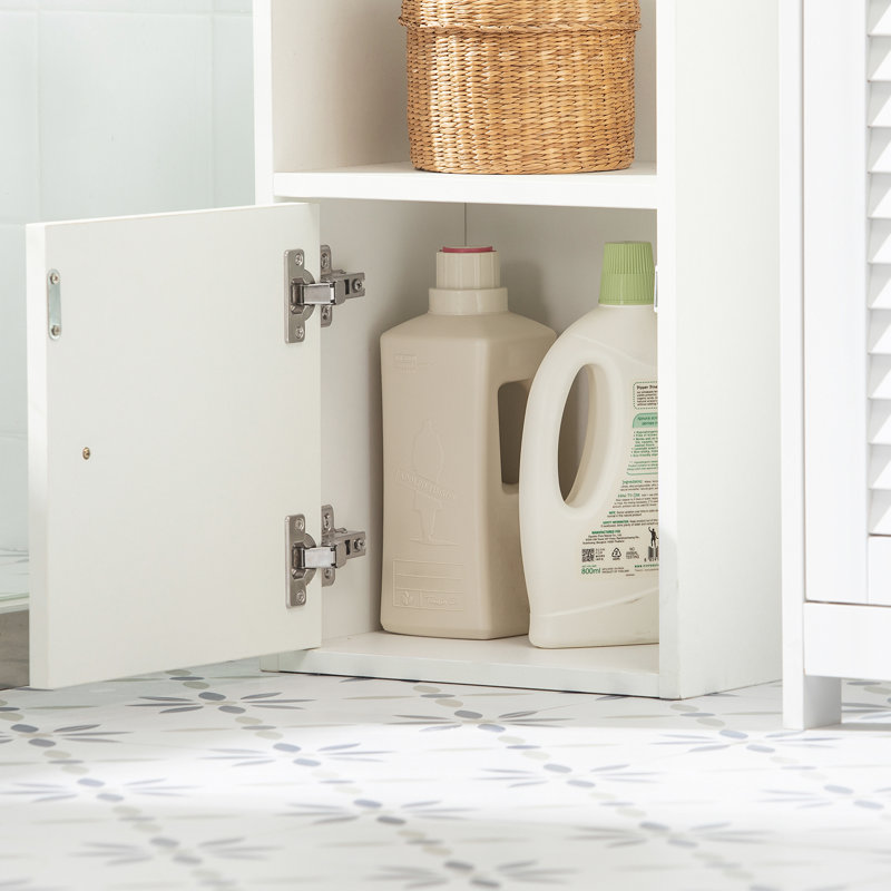 Fishel Freestanding Linen Cabinet