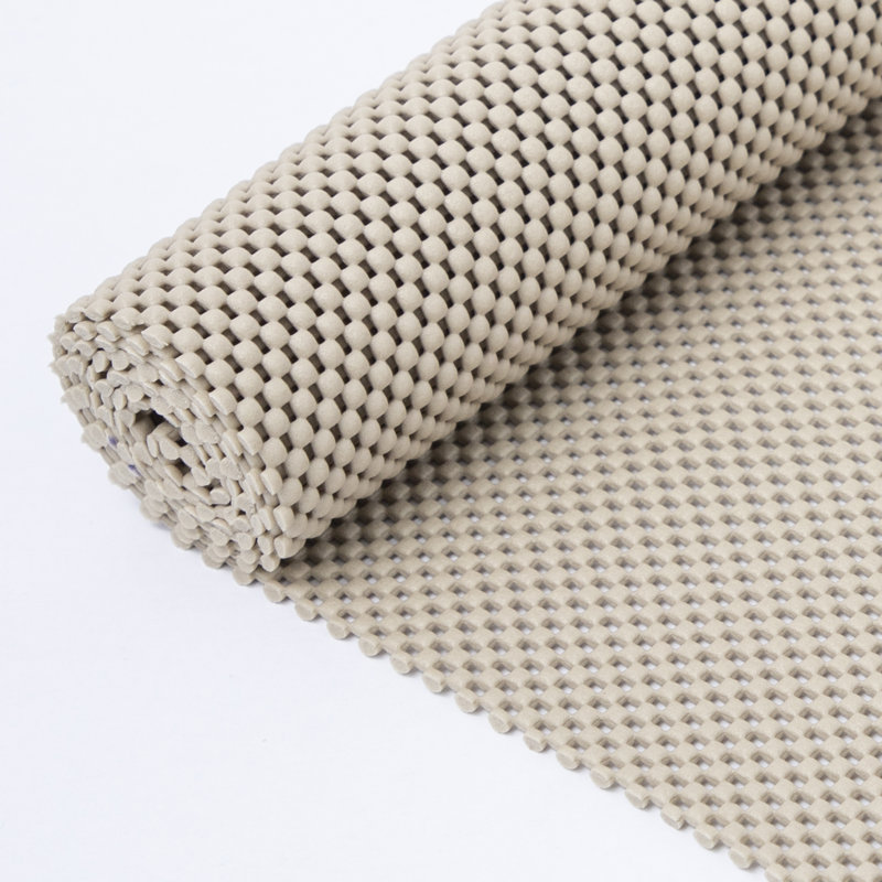 Doublure de tablette beige pour armoires de cuisine, doublure d'armoire non adhésive lavable, doublure de tiroir en PVC, poignée D2