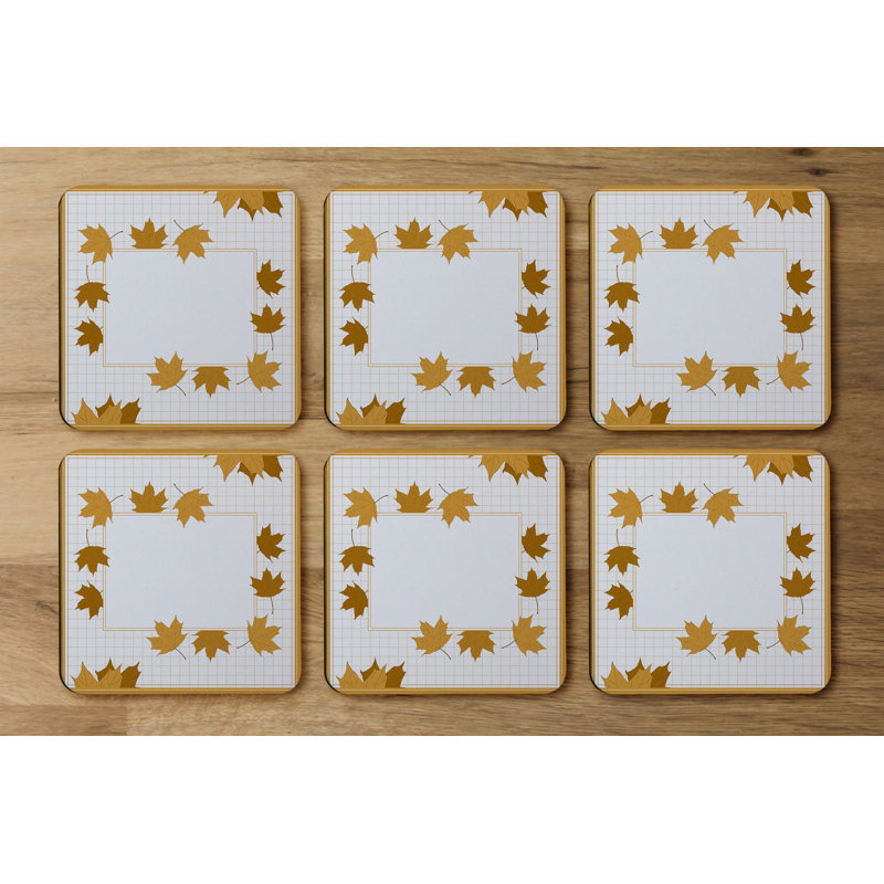 Square 6 Piece Coaster Set