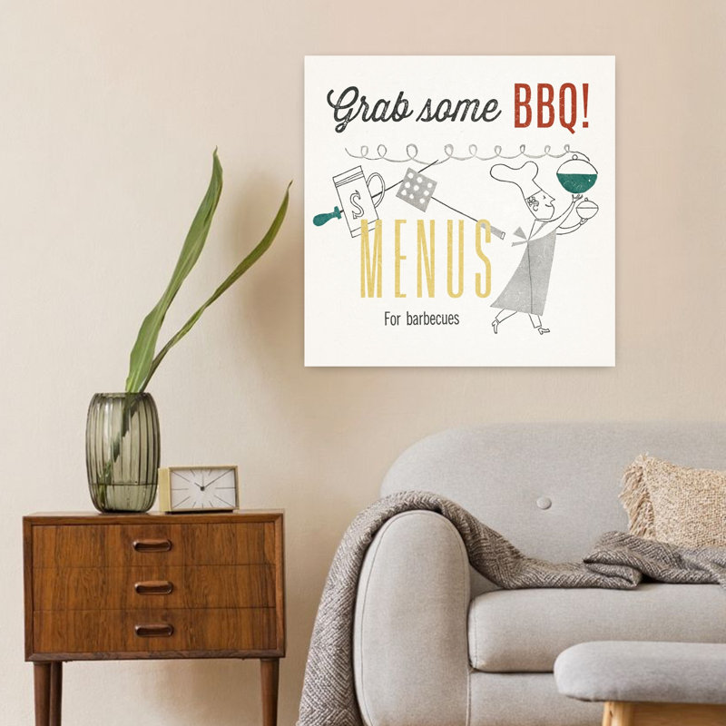 «Retro Food Grab Some», rétro, art rétro, H 24 po x l 24 po