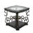 End table, Glass table top