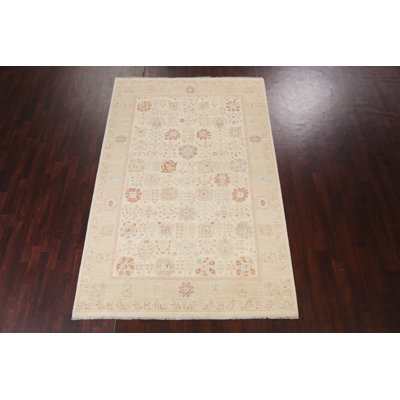 Peshawar Chobi One-of-a-Kind 6'5" X 9'10" New Age Area Rug in Beige