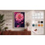 Pink Gerbera Geometric Botanical - Wrapped Canvas-1689914189-1689914227