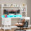 Bureau d'ordinateur l 59,1 po avec rehausse Labinot