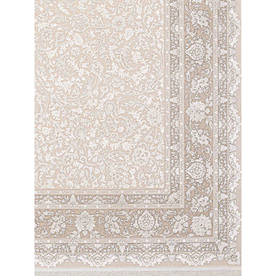 Mikole Rectangle Vintage Look Viscose Indoor / Outdoor Area Rug