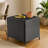Patio Square Wicker Side Table-1946999459