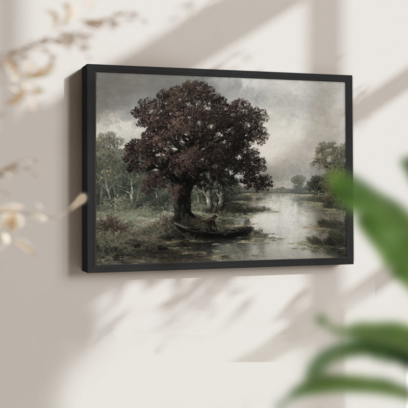 Paysages rétro-CECCI - reproduction encadrée, H 8 po x l 10 po, Noir