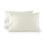 Ensemble de 2 taies d'oreiller en flanelle biologique pour très grand lit - Taie d'oreiller 100% coton biologique GOTS pour très grand lit avec finition brossée lisse de qualité supérieure et fermeture à enveloppe (naturel, très grand)