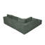 Canapé modulaire entièrement rembourré en velours côtelé avec repose-pieds mobile - aucun assemblage requis-786796420
