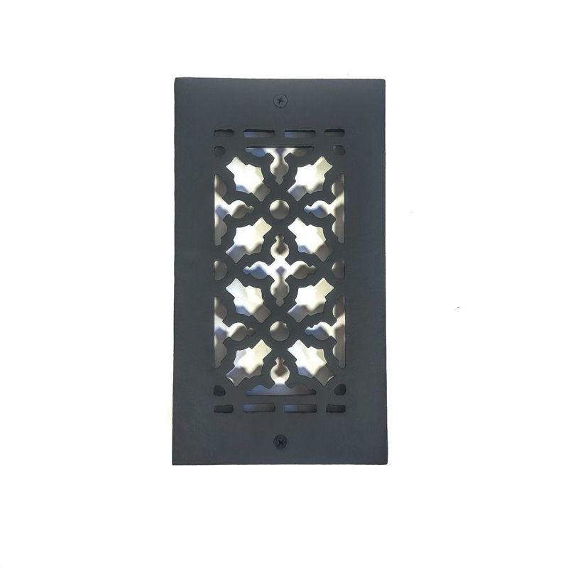 Grille 8 po x 4 po, Ouverture dans le mur (avec trous et vis)