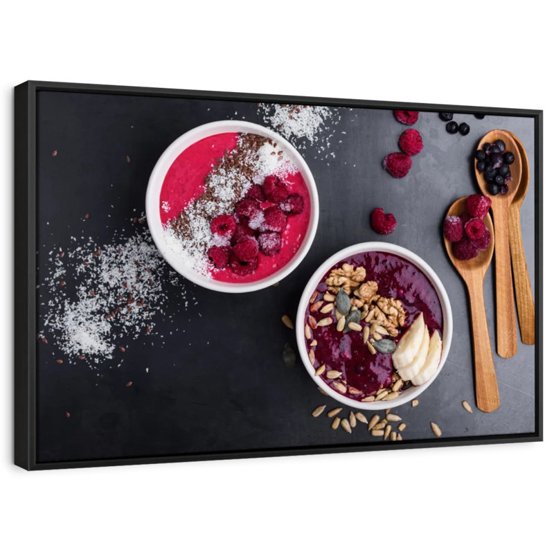 " Blueberries Smoothie Canvas Print ", 29" H x 43" W