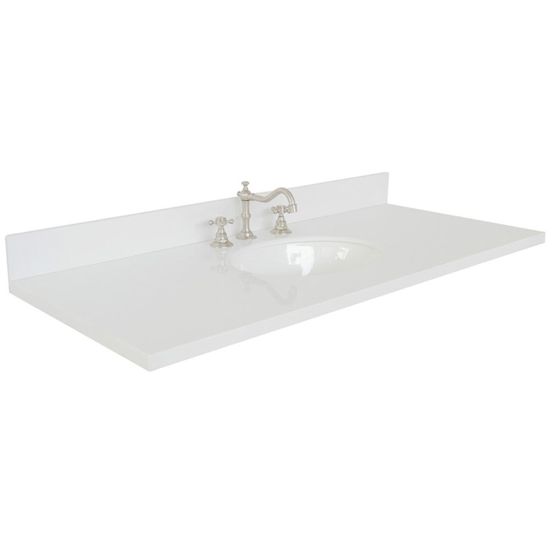 Dessus de salle de bain simple 49 po meuble-lavabo