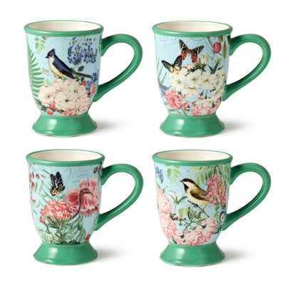 Ensemble de 4 tasses Flora