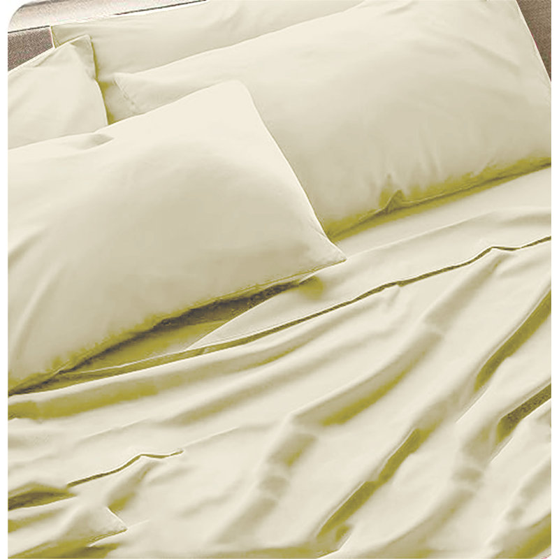Ensemble de 6 valises pour chambre d'amis, Ensemble de draps pour taille de lit très grand a, Crème