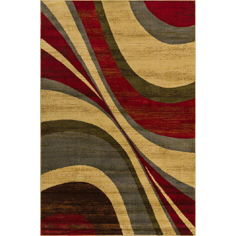 Abstract Indoor Rug, Rectangle 6' x 9'