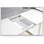 couleur, table de salle à manger extensible carrée avec pieds en métal, table de cuisine moderne peu encombrante