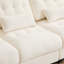 3 + 1 places assises, conception de 93 pouces, 4 dossiers réglables, limite de poids de 350 lb par siège, chenille beige, 3 coussins décoratifs, 4 réglages, capacité, revêtement en chenille, décoration