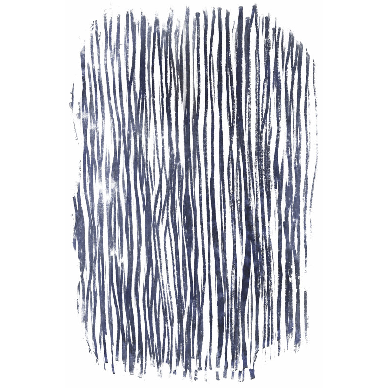 Indigo Batik Vignette VII by June Erica Vess - Wrapped Canvas Painting, 46cm H x 30cm W x 3.8cm D
