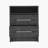 Eter Nightstand, Superior Top, Two Drawers and Open Shelf-819097209