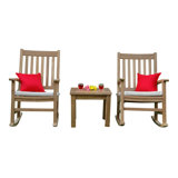 Palm Beach Outdoor 3 - Piece Teak Conversation Set