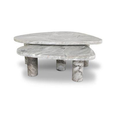 Moraga Marble Top Nesting Coffee Table