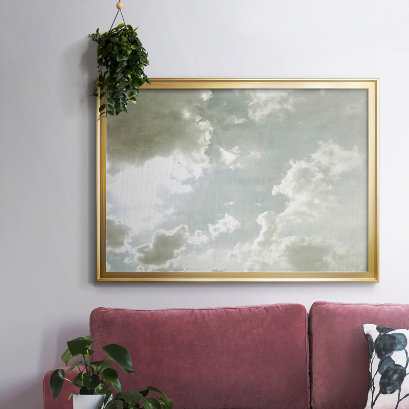 «Sky Scrapers I», reproduction d'art sur toile, Or, H 30 po x l 44 po x P 1,5 po