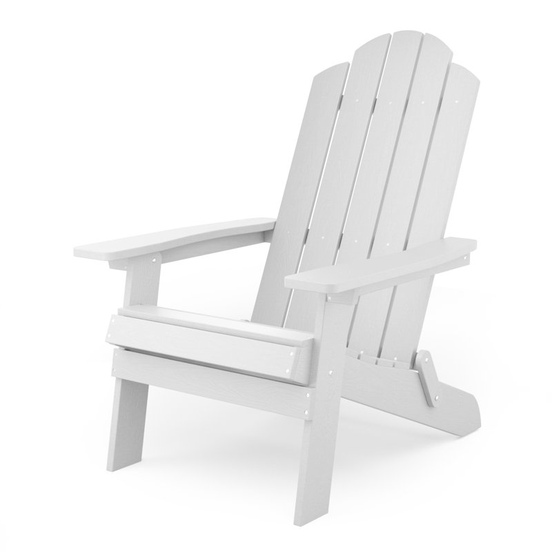 Chaise Adirondack pliante en plastique Mailloux, Blanc