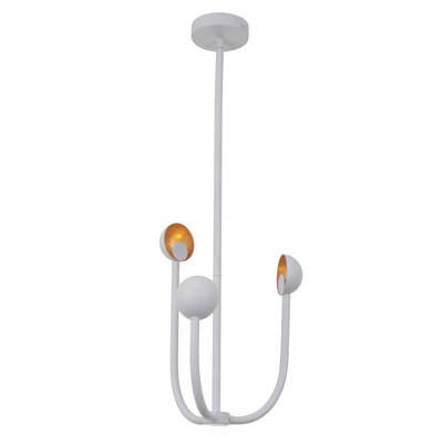 Keeter 3 - Light Dimmable LED Geometric Chandelier