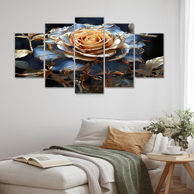 Lamine - Rose Wall Art Set 5 Piece